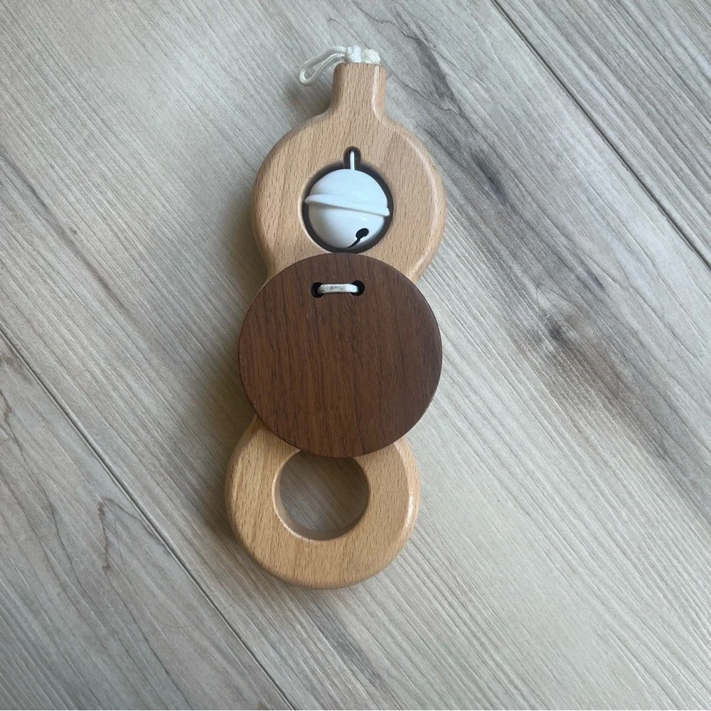 Lovevery Wooden Rattle & Bell Toy Batting Ring replacement for play gym